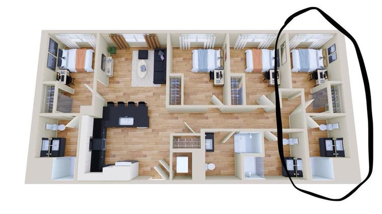 Modern private 
room for rent!