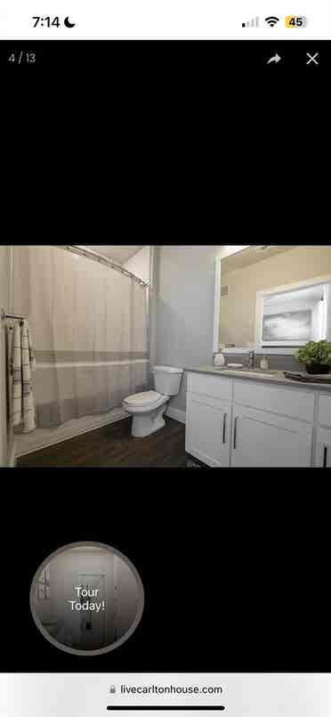 1 bedroom apartment at the Carlton