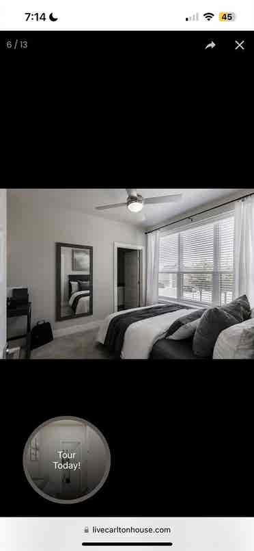 1 bedroom apartment at the Carlton