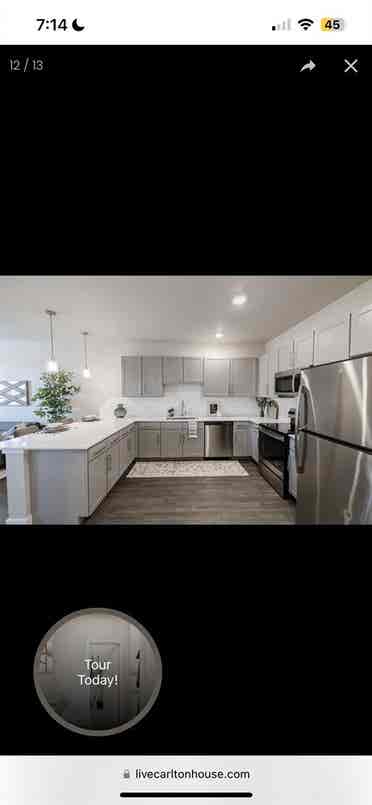 1 bedroom apartment at the Carlton
