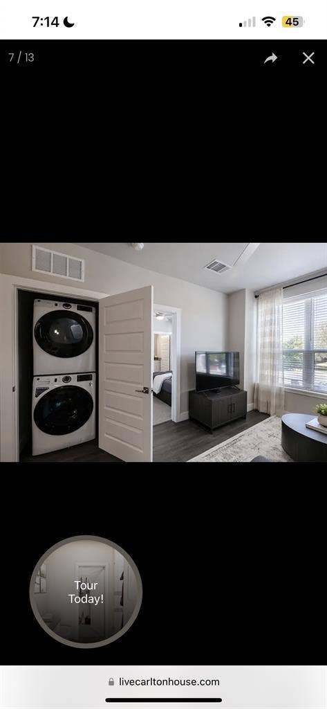 1 bedroom apartment at the Carlton