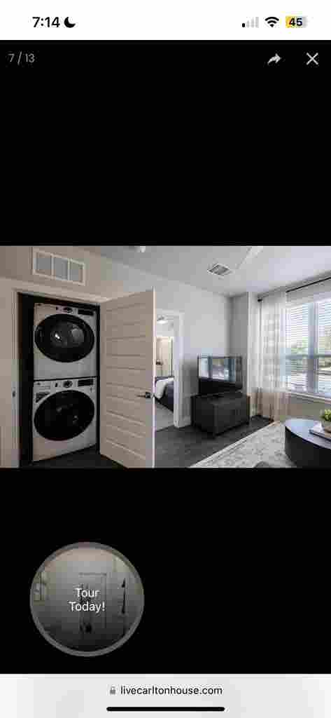1 bedroom apartment at the Carlton