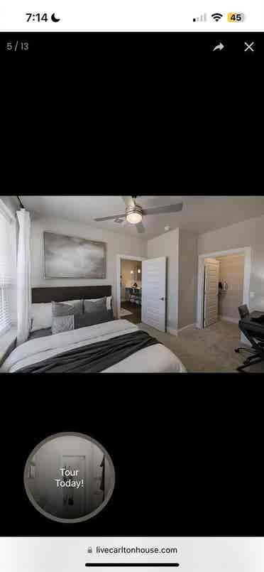 1 bedroom apartment at the Carlton