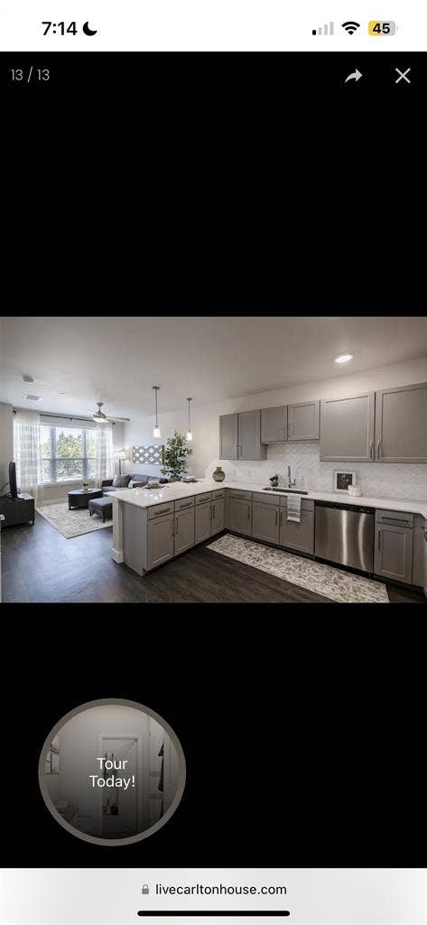 1 bedroom apartment at the Carlton