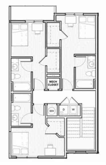 Uncommon Housing Townhouse Room
