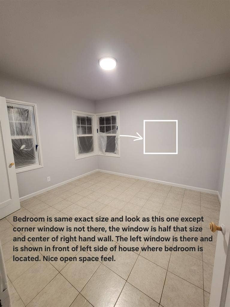 Open spaced feel with natural light