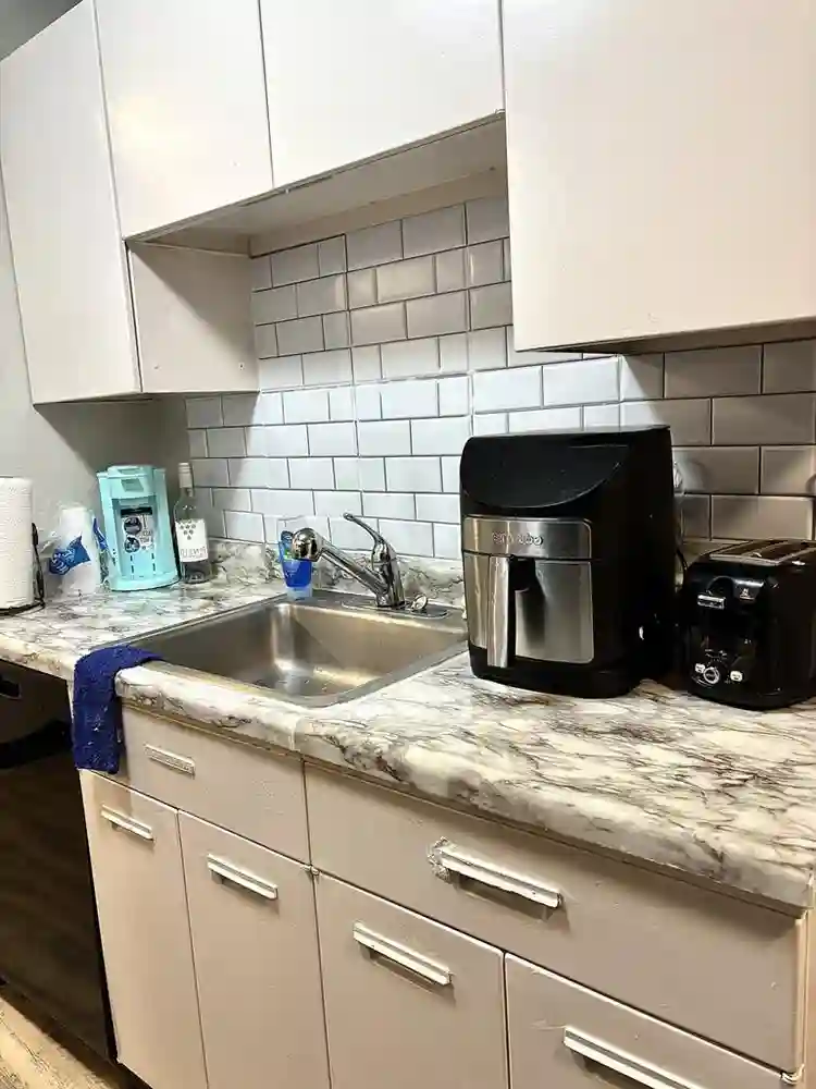 Couch/Blow Up Mattress Livingroom