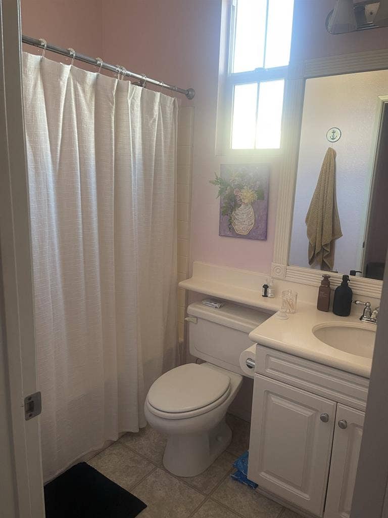 Master bedroom partially furnished.