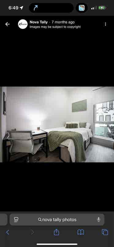 Fall and spring 
sublease