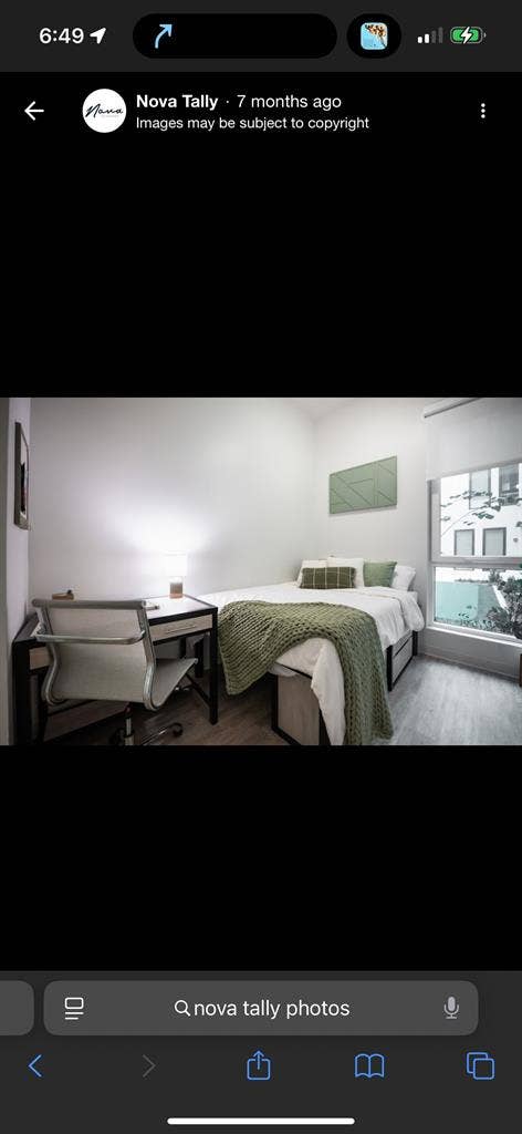 Sublease for  academic year