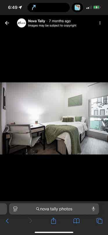 Sublease for  academic year