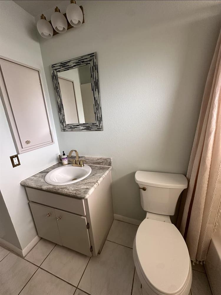 Private bedroom and full bathroom