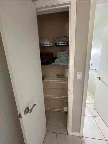 Private bedroom and full bathroom