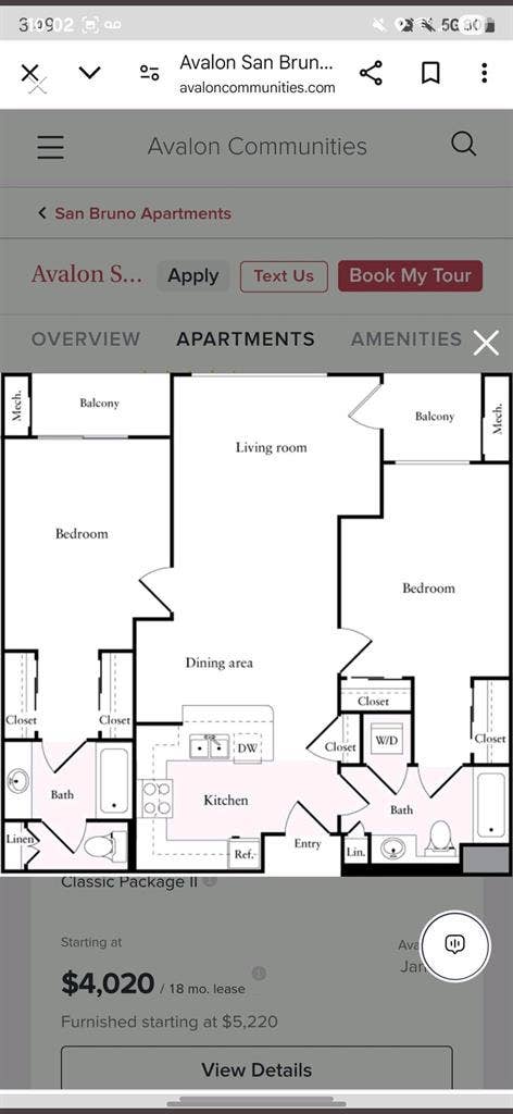 1 bedroom with private bathroom