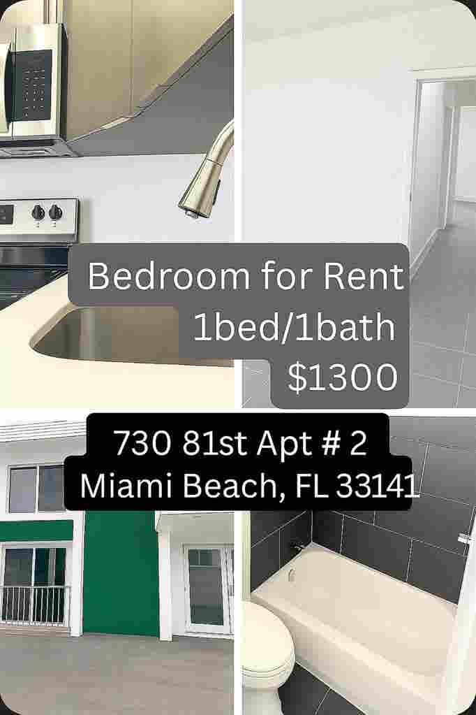 Bedroom for rent in north beach 📍