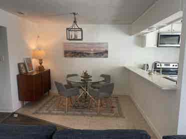 Peaceful room with private bathroom