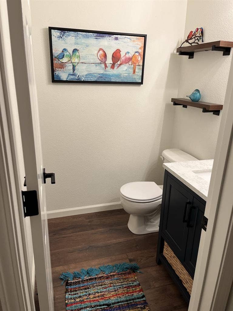 Large bedroom private bathroom