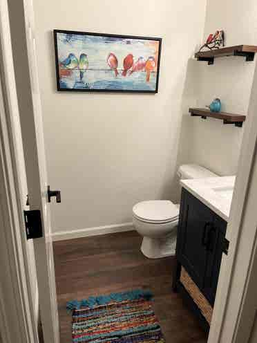 Large bedroom private bathroom