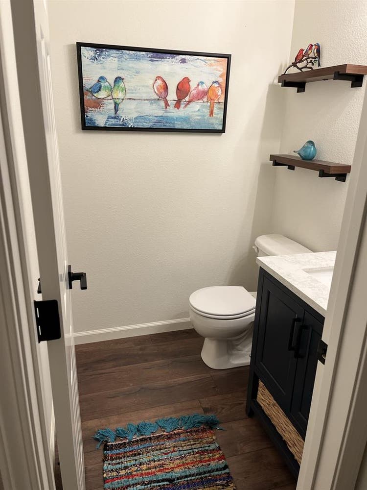 Large bedroom private bathroom