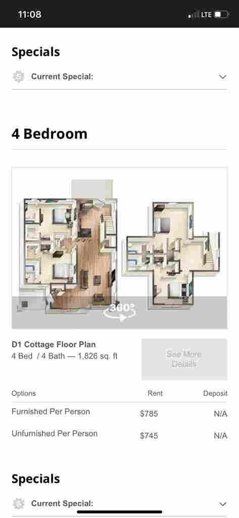 subleasing 2 rooms