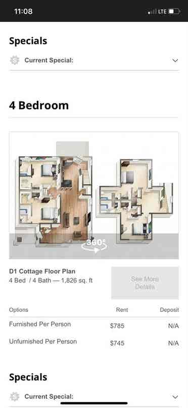 subleasing 2 rooms