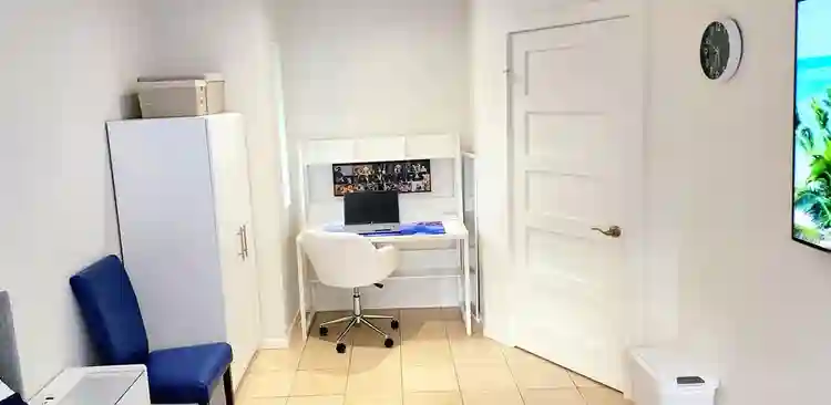 Studio Sized Bedroom + Office.