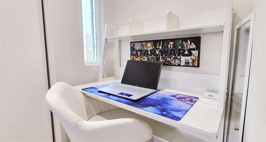 Studio Sized Bedroom + Office.