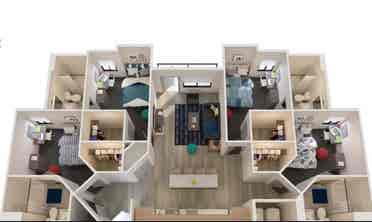 $ per month room