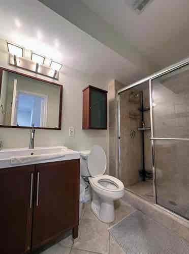 Private Room in sunlit basement