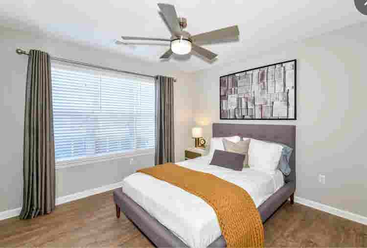 Great bedroom with private bathroom