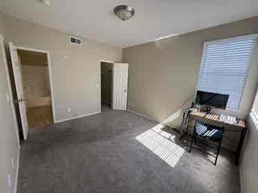 A room with a private bathroom