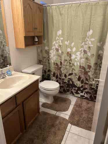 Private room own bathroom.