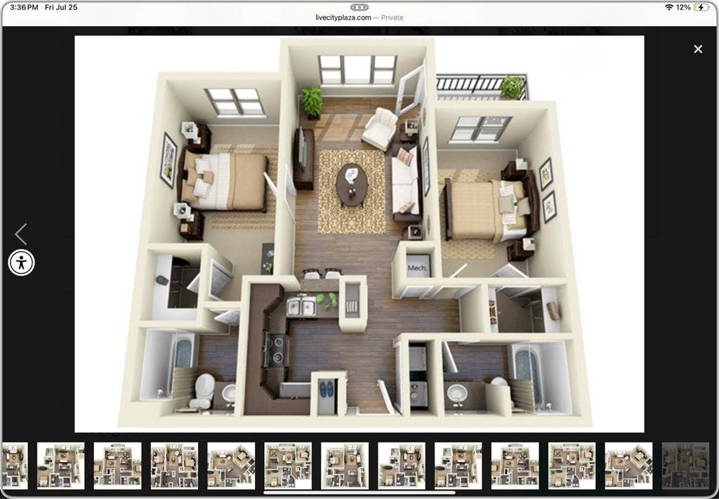 Rent is  a month with 4 roomates