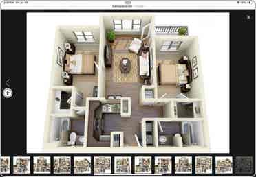 Rent is  a month with 4 roomates