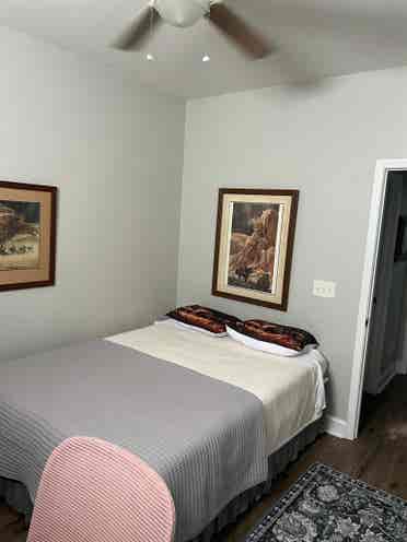 Private room and bathroom.