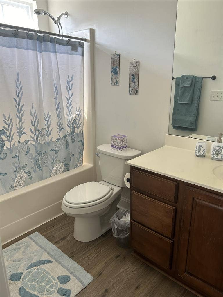 Private room and bathroom.