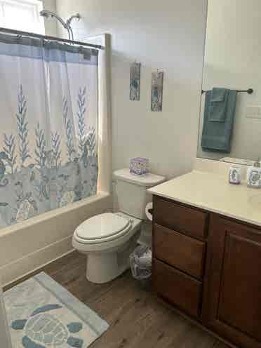 Private room and bathroom.