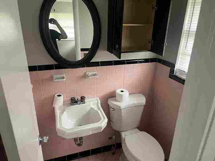 half bath with carport