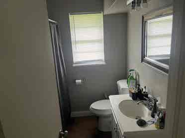 half bath with carport