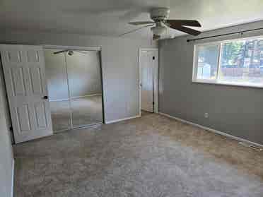 Master bedroom with attached bath