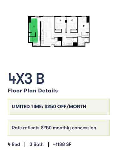Sublet Available at Oliv Tucson
