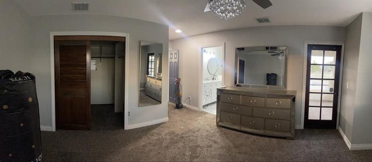 Unfurnished master bedroom