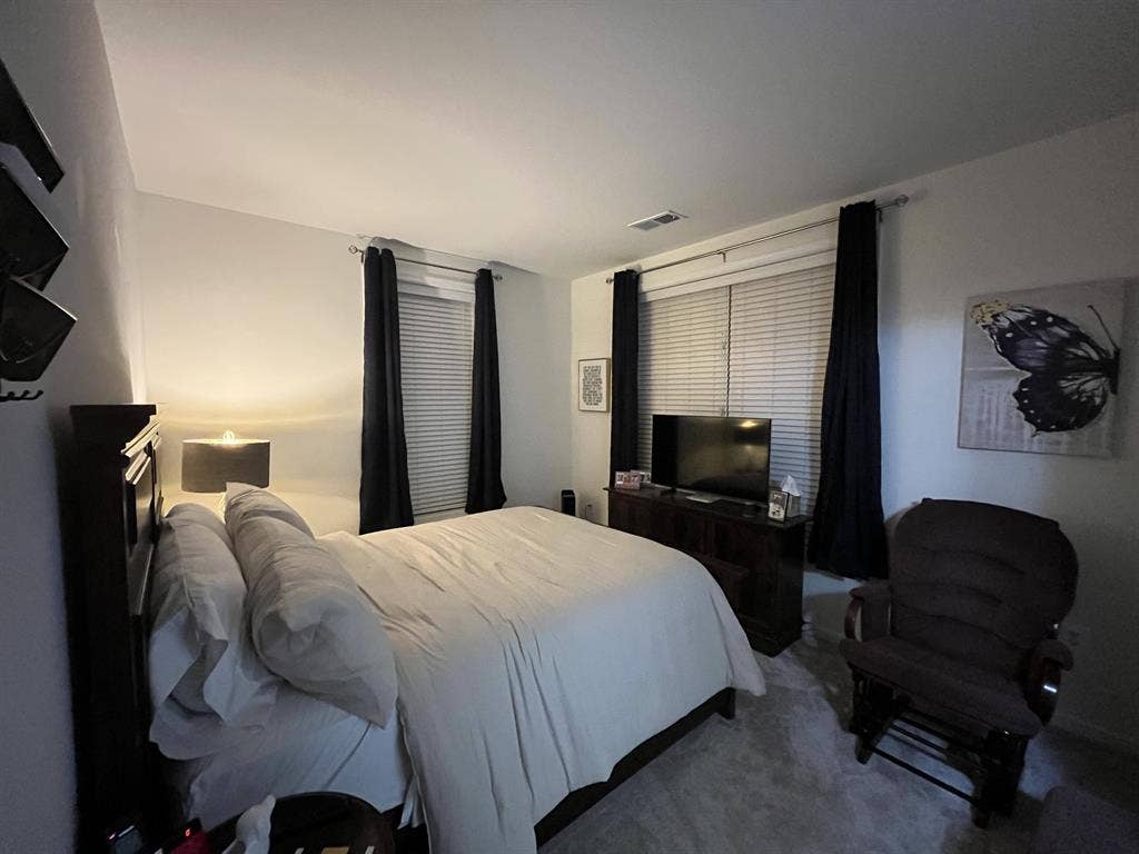 Furnished lower level bedroom!