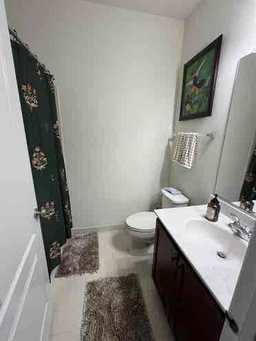 Furnished lower level bedroom!