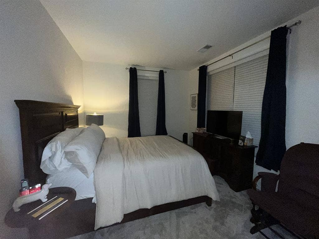 Furnished lower level bedroom!