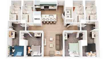 Sublease in a 4 bedroom apartmentt
