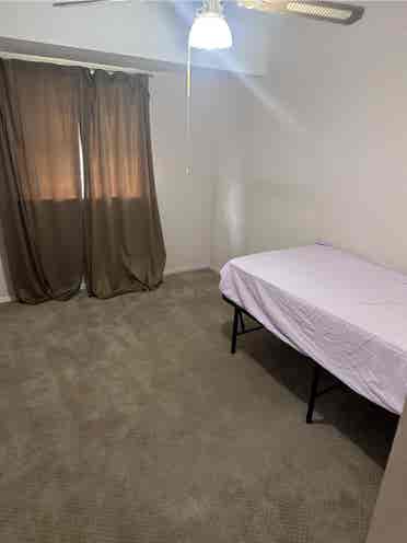 Bedroom with shared bathroom