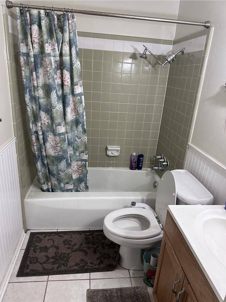 Bedroom with shared bathroom
