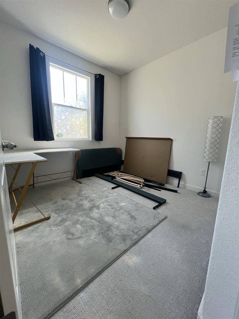 New home, one bedroom open