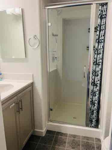 New home, one bedroom open